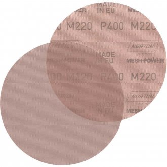 Disco de lixa telado com costado em pluma, 152 mm, gr�o 400, M220 MESHPOWER NORTON