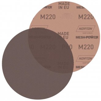 Disco de lixa telado com costado em pluma, 180 mm, gr�o 320, M220 NORTON