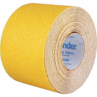 Lixa costado de papel em rolo, 120 mm x 25 m, gr�o 60, LP 100, VONDER