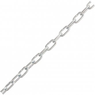 Corrente zincada, com elo curto, 3,2 mm - 1/8