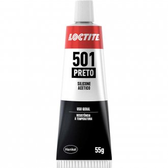 Borracha de silicone Superflex, ac�tico, 501 preto, 55 g, LOCTITE