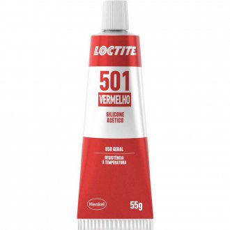 Borracha de silicone Superflex, ac�tico, 501 vermelho, 55 g, LOCTITE