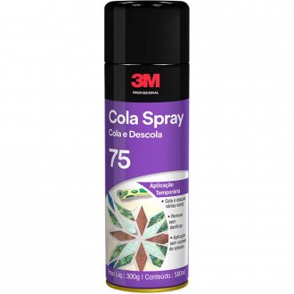 Adesivo em spray 75, Cola e Descola, 300 g, 3M