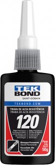 Adesivo anaer�bico trava rosca, vermelho, 50 g, 120, TEKBOND