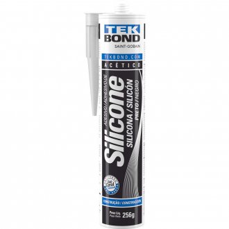 Borracha de silicone ac�tico, preto, 256 g, TEKBOND