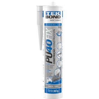 Selante de poliuretano, cinza, 387 g, PU 40 FIX TEKBOND