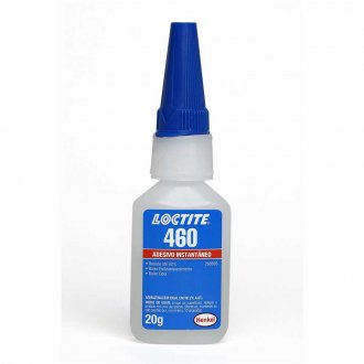 Adesivo instant�neo cianoacrilato, industrial, 460, baixo embranquecimento, 20 g, LOCTITE