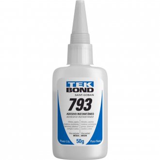 Adesivo instant�neo cianoacrilato, industrial, 793, 50 g, TEKBOND