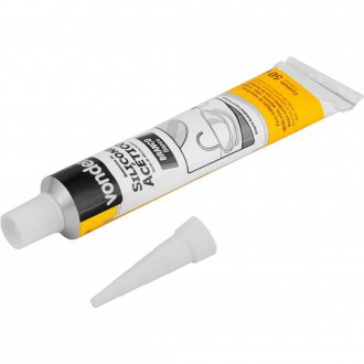 Borracha de silicone ac�tico, branco, 50 g, VONDER
