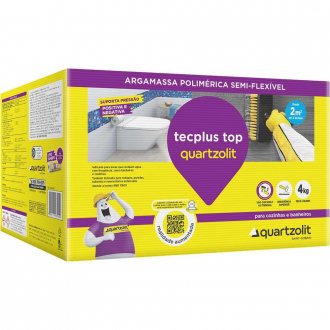Impermeabilizante para concreto e argamassa, 4 kg, tecplus top QUARTZOLIT