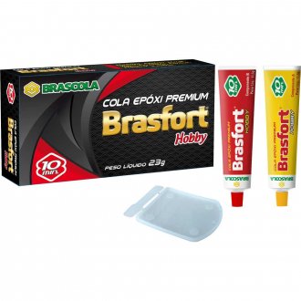 Adesivo Brasfort hobby bisnaga com 23 g, BRASCOLA