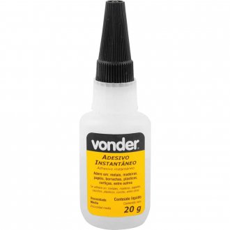 Adesivo instant�neo cianoacrilato, industrial, 20 g, VONDER