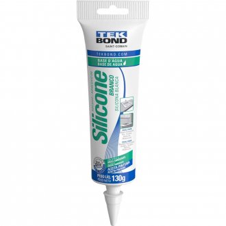 Borracha de silicone a base d'agua, branco, 130 g, TEKBOND