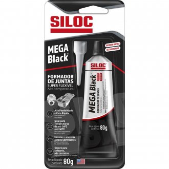 Silicone preto formador de juntas, alta flexibilidade, 80 g, 560095 SILOC