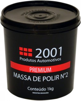 Massa de polir para autos, n� 2 premium, 1 kg, 2001