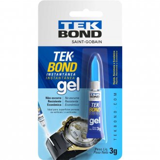 Adesivo instant�neo em gel, 3g, TEKBOND