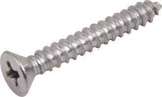 Parafuso autoatarraxante inox, 3,5 mm x 25,0 mm, cabe�a chata, phillips, VONDER