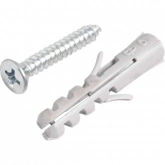 Parafuso autoatarraxante, 3,9 mm x 25,0 mm, cabe�a chata, phillips, com bucha 6 mm, VONDER