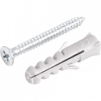 Parafuso autoatarraxante, 4,2 mm x 38,0 mm, cabe�a chata, phillips, com bucha 7 mm, VONDER