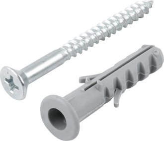 Parafuso madeira phillips, 3,8 mm x 40,0 mm, com bucha de nylon de 6,0 mm, VONDER