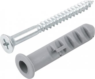 Parafuso madeira phillips, 4,8 mm x 50,0 mm, com bucha de nylon de 8,0 mm, VONDER