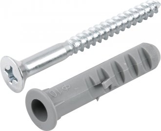 Parafuso madeira phillips, 6,1 mm x 65,0 mm, com bucha de nylon de 10,0 mm, VONDER