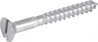 Parafuso madeira 4,8 mm x 40 mm, cabe�a chata, zincado, VONDER