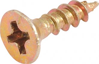 Parafuso madeira chipboard, cabe�a chata, fenda cruzada/phillips, 3,0 mm x 12,0 mm, VONDER