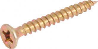 Parafuso madeira chipboard, cabe�a chata, fenda cruzada/phillips, 3,0 mm x 25,0 mm, VONDER
