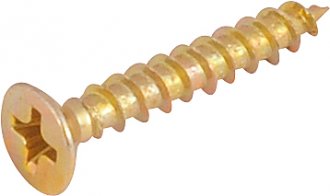 Parafuso madeira chipboard, cabe�a chata, fenda cruzada/phillips, 3,5 mm x 22,0 mm, VONDER