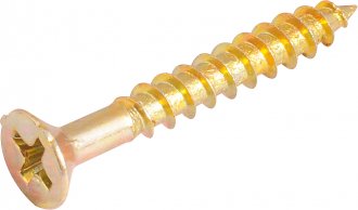 Parafuso madeira chipboard, cabe�a chata, fenda cruzada/phillips, 4,0 mm x 30,0 mm, VONDER