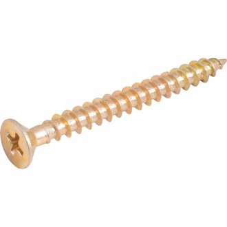 Parafuso madeira chipboard, cabe�a chata, fenda cruzada/phillips, 5,5 mm x 50,0 mm, VONDER
