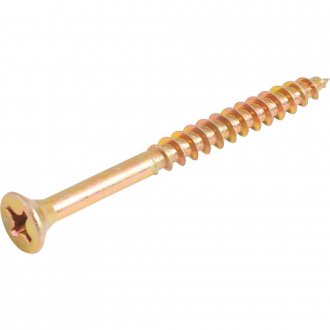 Parafuso madeira chipboard, cabe�a chata, fenda cruzada/phillips, 6,0 mm x 65,0 mm, VONDER