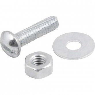 Parafuso m�quina zincado cabe�a redonda, 1/4