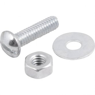 Parafuso m�quina zincado cabe�a redonda, 1/4