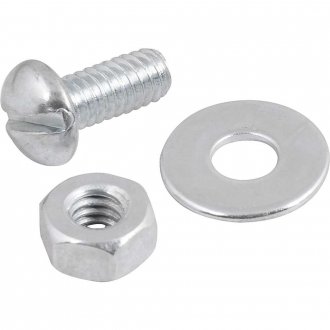 Parafuso m�quina zincado cabe�a redonda, 1/4