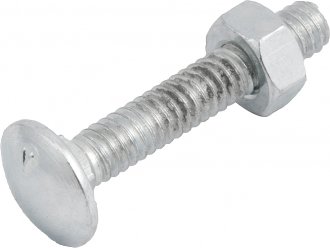 Parafuso franc�s zincado, 1/4