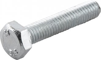 Parafuso sextavado zincado 6 mm x 30 mm, MA, rosca total, VONDER