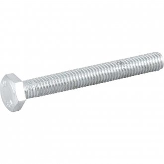 Parafuso sextavado zincado 6 mm x 50 mm, MA, rosca total, VONDER