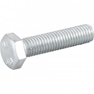 Parafuso sextavado zincado 8 mm x 35 mm, MA, rosca total, VONDER