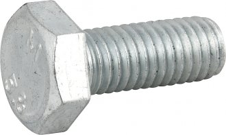 Parafuso sextavado zincado 10 mm x 25 mm, MA, rosca total, VONDER