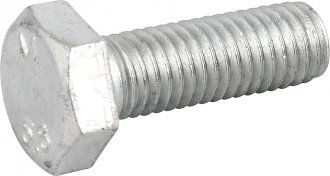 Parafuso sextavado zincado 10 mm x 30 mm, MA, rosca total, VONDER