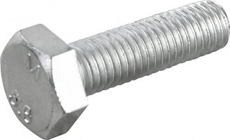 Parafuso sextavado zincado 10 mm x 35 mm, MA, rosca total, VONDER