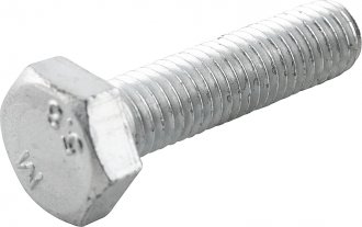 Parafuso sextavado zincado 10 mm x 40 mm, MA, rosca total, VONDER