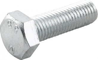 Parafuso sextavado zincado 12 mm x 40 mm, MA, rosca total, VONDER