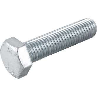 Parafuso sextavado zincado 12 mm x 50 mm, MA, rosca total, VONDER