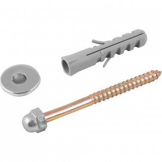 Conjunto de fixa��o para vaso sanit�rio, 10 mm, latonado, VONDER