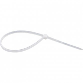 Abra�adeira de nylon, branca, 140 mm x 3,6 mm, com 100 pe�as, NOVE54