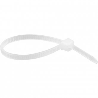 Abra�adeira de nylon, branca, 100 mm x 2,5 mm, com 20 pe�as, VONDER