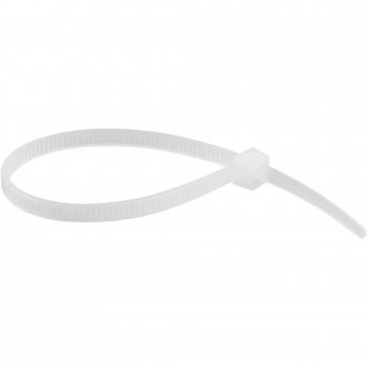 Abra�adeira de nylon, branca, 140 mm x 3,6 mm, com 20 pe�as, VONDER